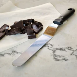 Spatule coudée en inox L25cm - argenté