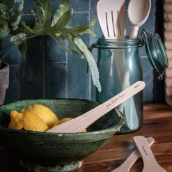 Spatule galbée en bois de hêtre 30cm - naturel