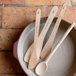 Spatule plate en bois de hêtre 30cm - naturel