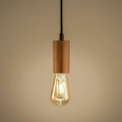 Suspension décorative en bois de chêne - naturel l5xH120cm
