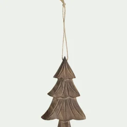 Suspension de Noël en bois de peuplier - naturel (modèle aléatoire)