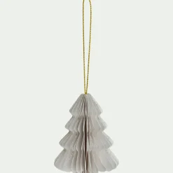 Suspension de Noël en papier H6cm - blanc (modèle aléatoire)