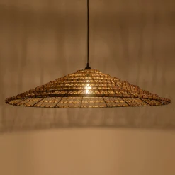 Suspension en fibre de palmier non électrifiée - naturel D88cm