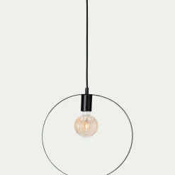 Suspension électrifiée en acier h105cm - noir