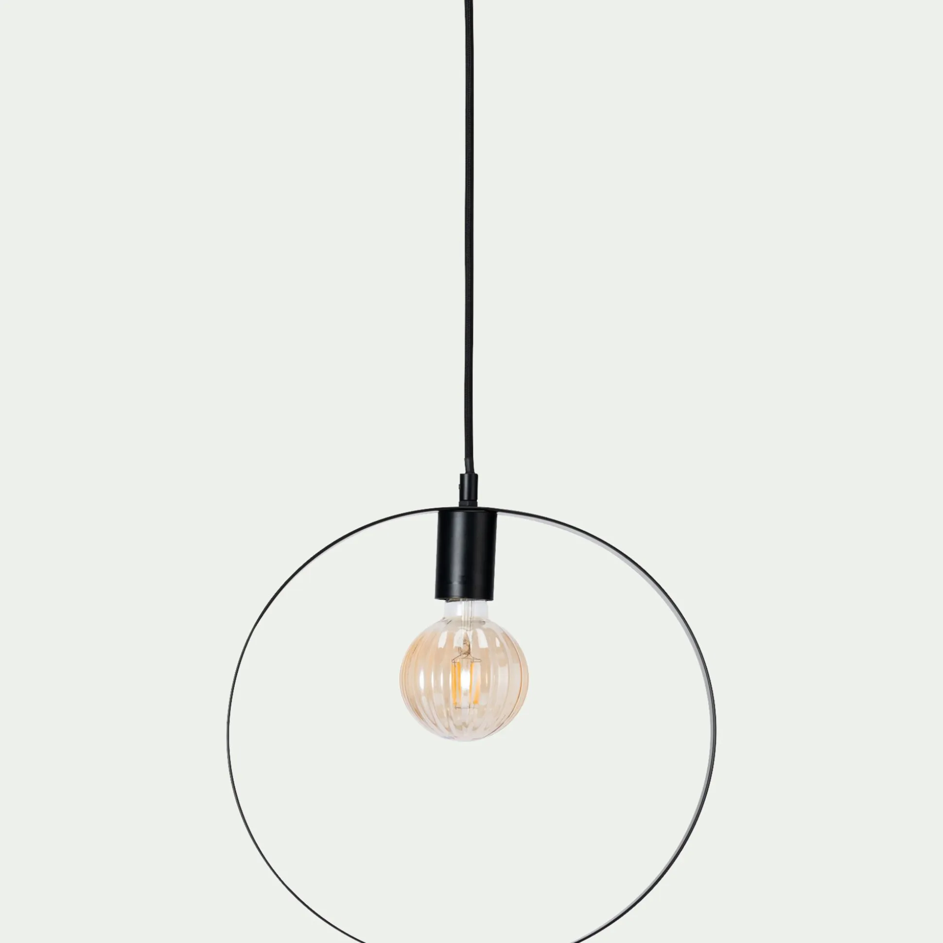 Suspension électrifiée en acier h105cm - noir