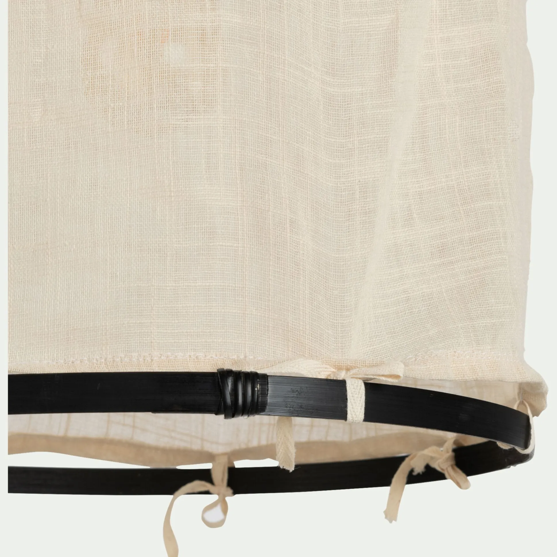 Suspension électrifiée en bambou et en coton D35cm - noir