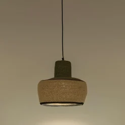 Suspension électrifiée en jonc de mer D30cm - naturel