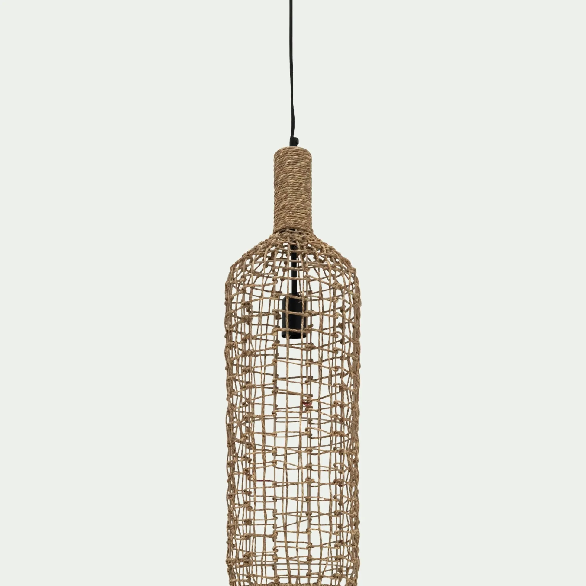 Suspension électrifiée en jute D20xH74cm - naturel