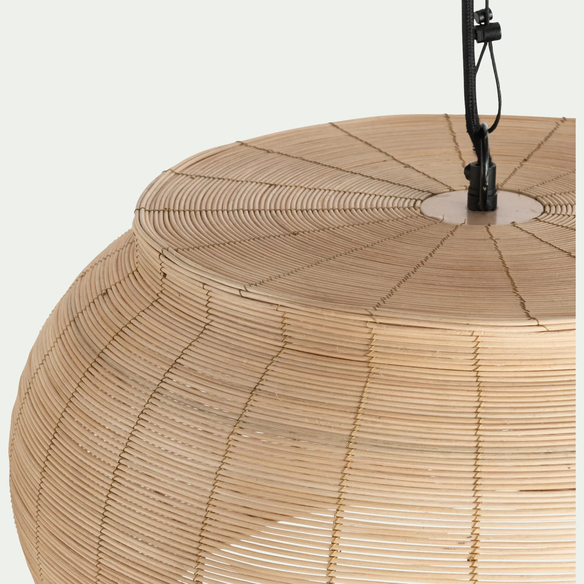 Suspension électrifiée en rotin D51cm - naturel