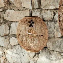 Suspension naturelle non électrifiée en bambou D30cm - naturel