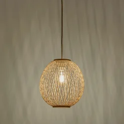 Suspension naturelle non électrifiée en bambou D30cm - naturel