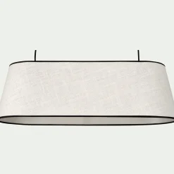 Suspension non éléctrifiée en jute L62cm - blanc