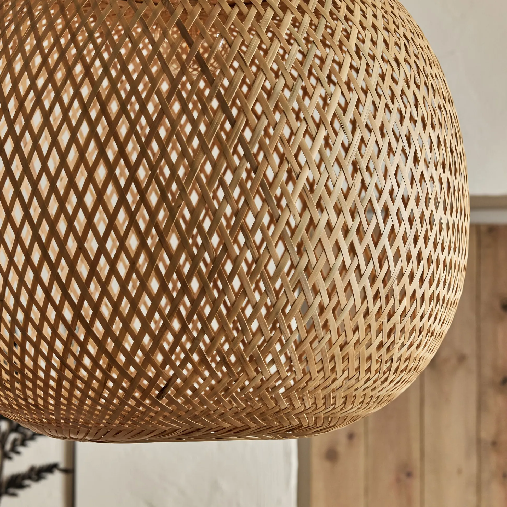 Suspension non électrifiée en bambou D57cm - naturel