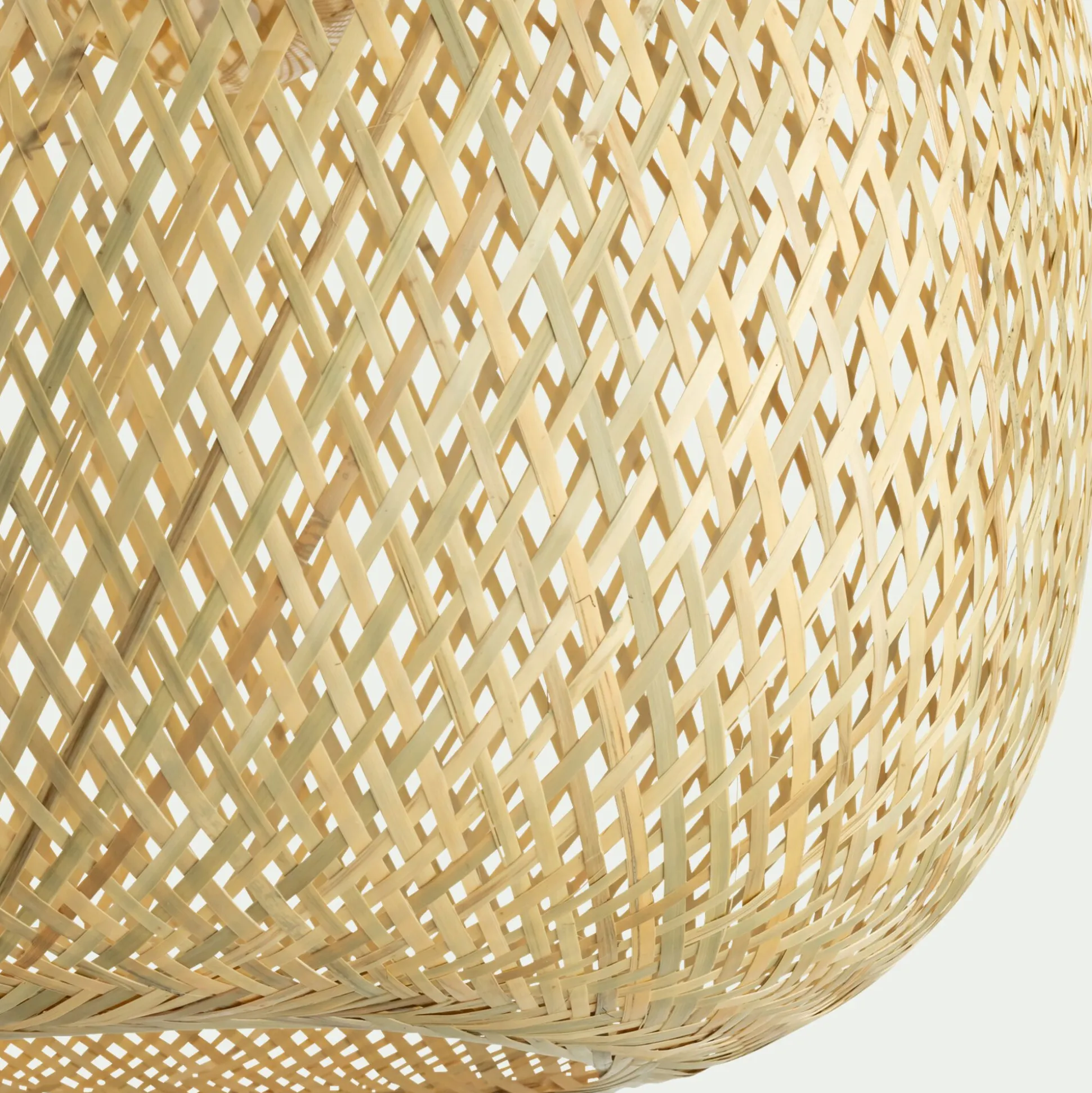 Suspension non électrifiée en bambou D57cm - naturel