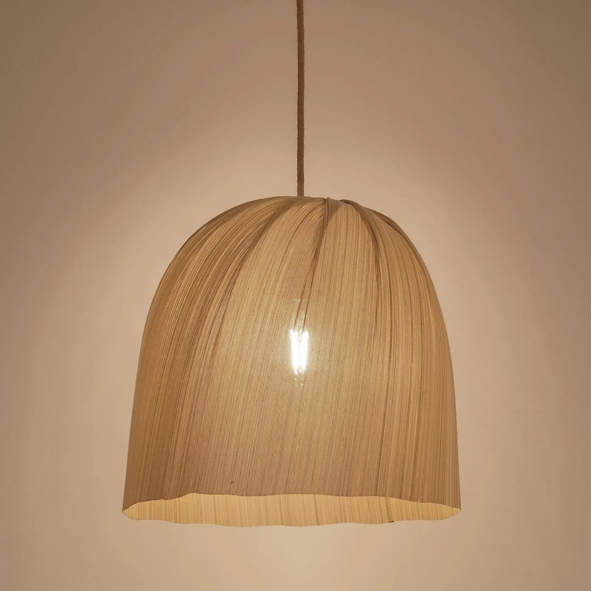 Suspension non électrifiée en bambou D39cm - naturel