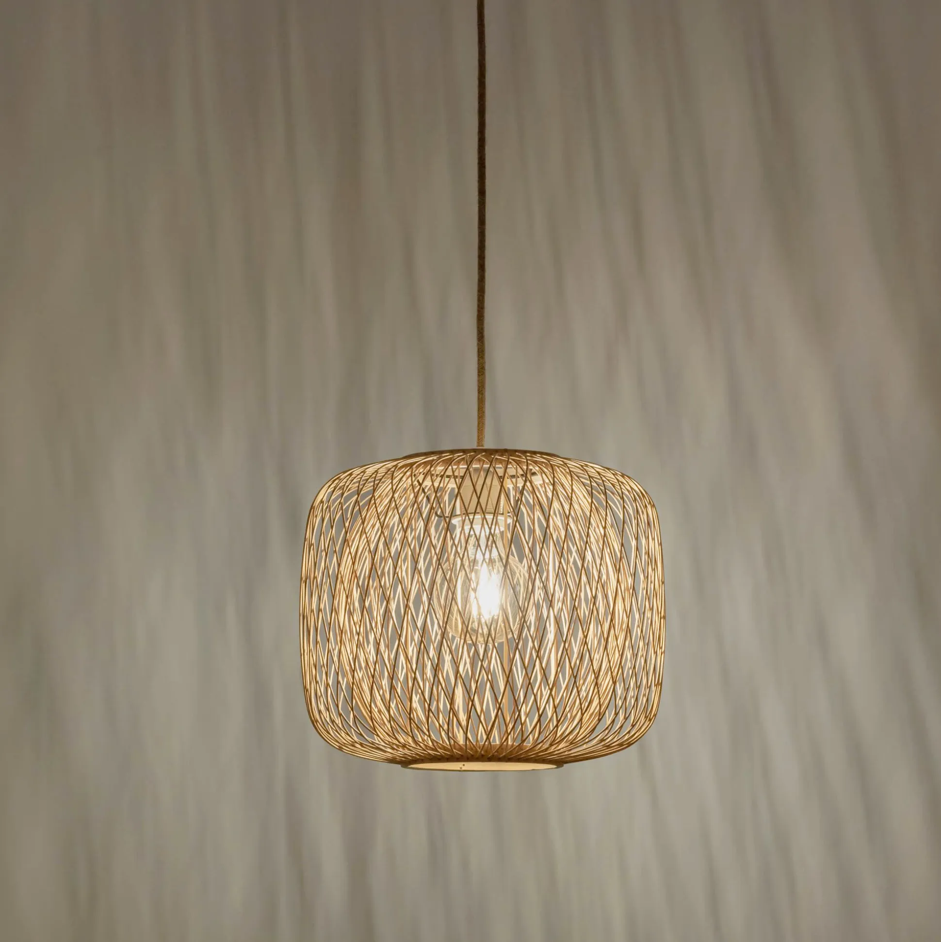 Suspension non électrifiée en bambou D35cm - naturel
