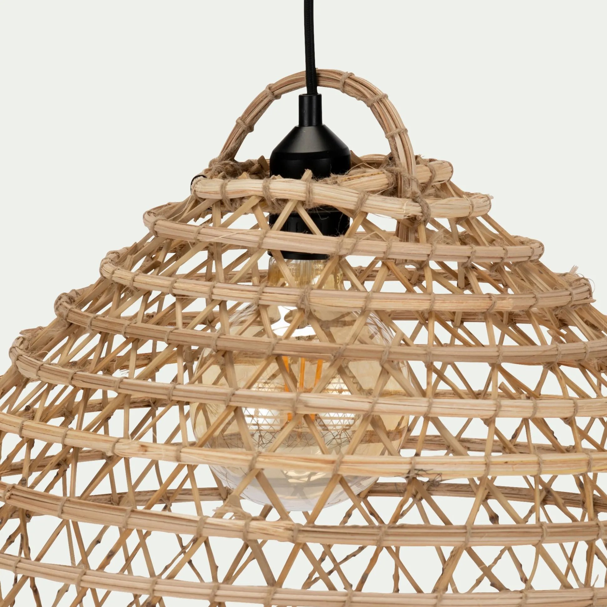 Suspension non électrifiée en fibres de palmier D50cm - naturel