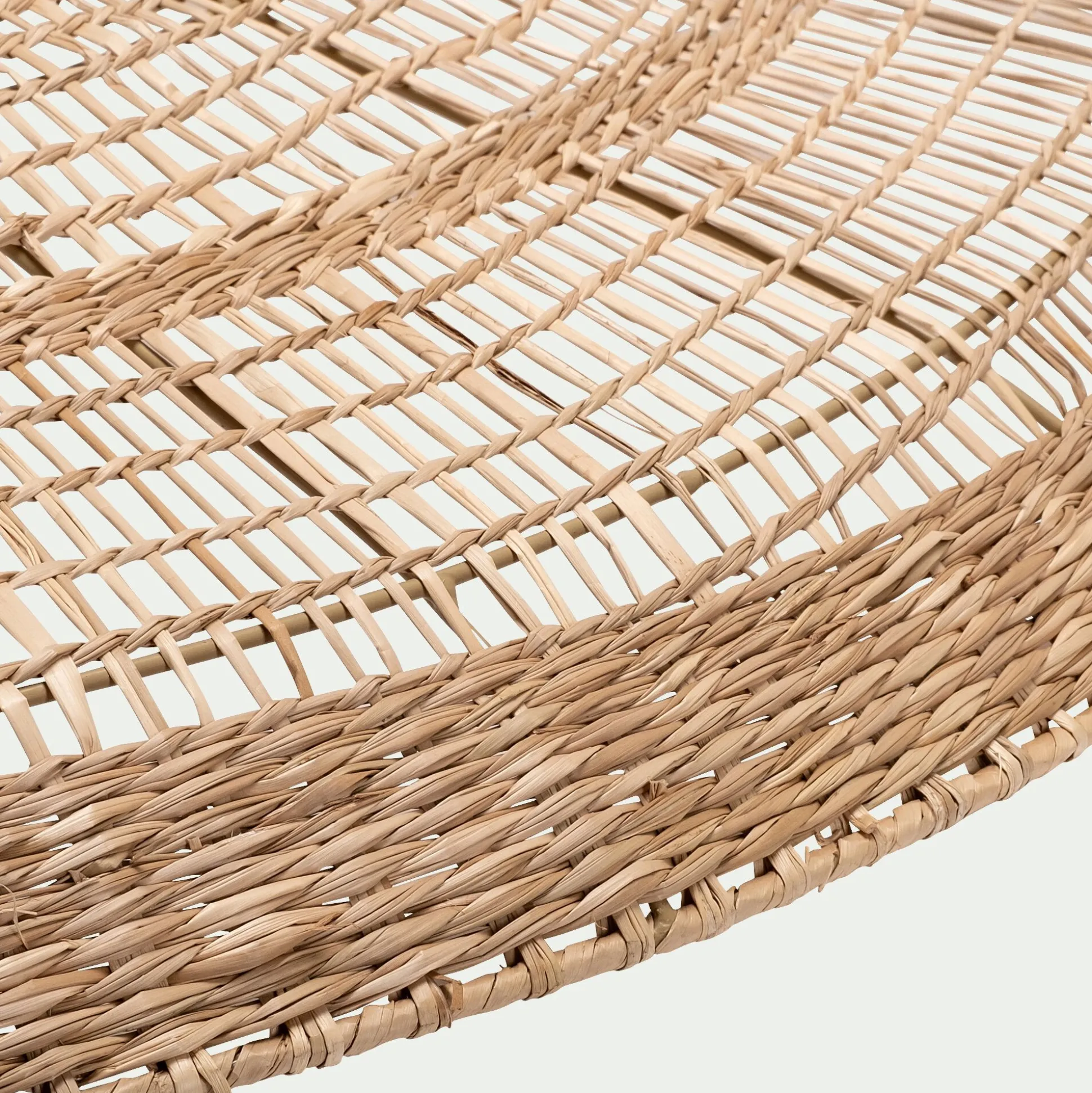 Suspension non électrifiée en jonc de mer D100cm - naturel