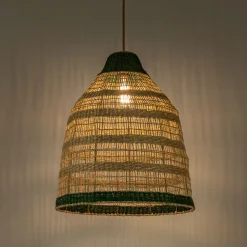 Suspension non électrifiée en jonc de mer D50cm - naturel