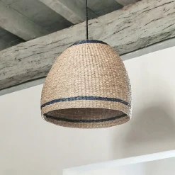Suspension non électrifiée en jonc de mer D40cm - naturel