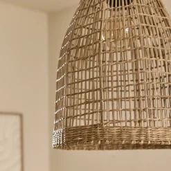 Suspension non électrifiée en jonc de mer D30cm - naturel
