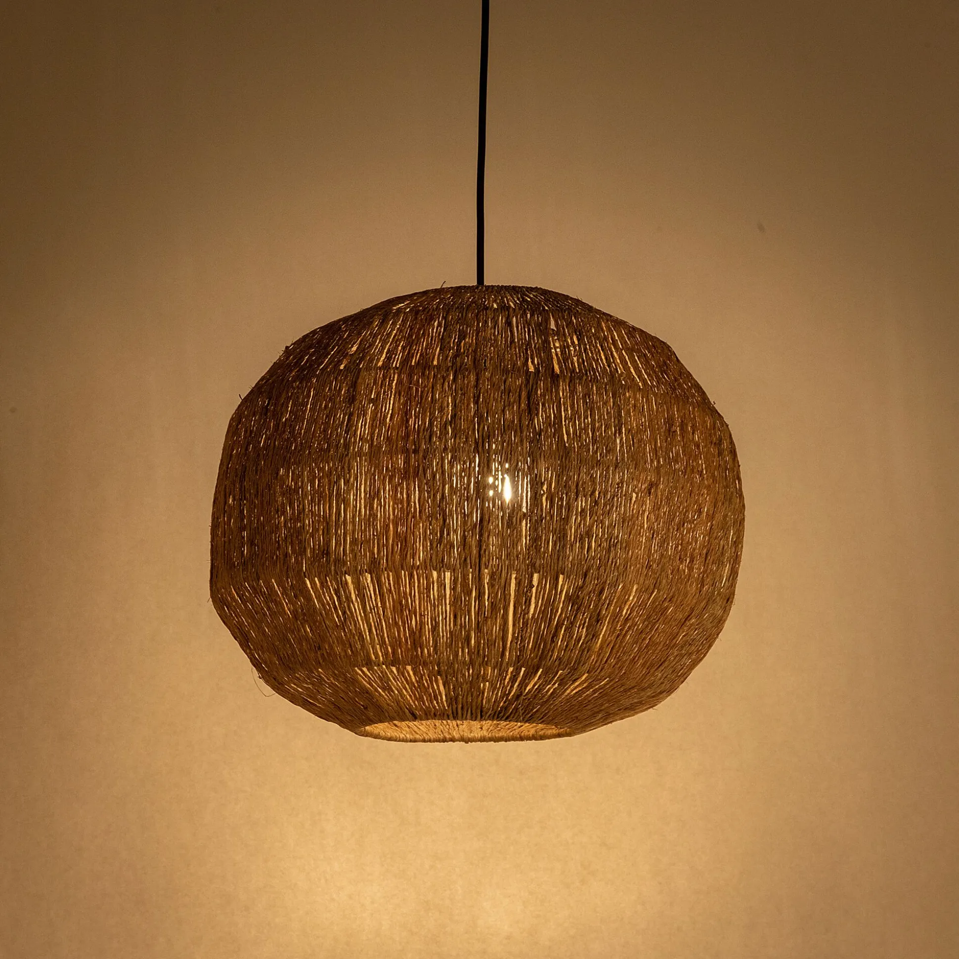 Suspension non électrifiée en jute D36xH30cm