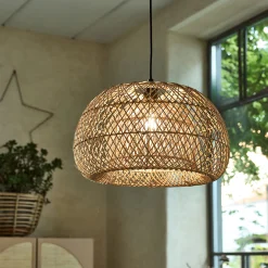 Suspension non électrifiée en rotin D50cm - naturel