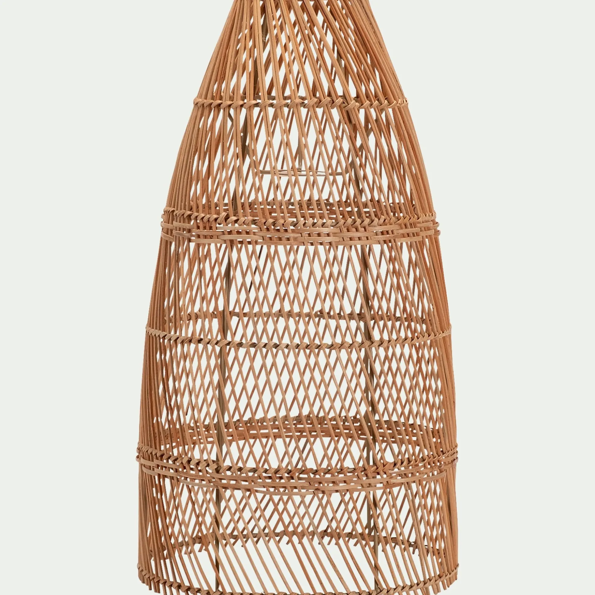 Suspension non électrifiée en rotin D26cm - naturel