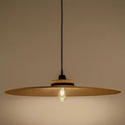 Suspension non électrifiée en rabane - naturel D80cm