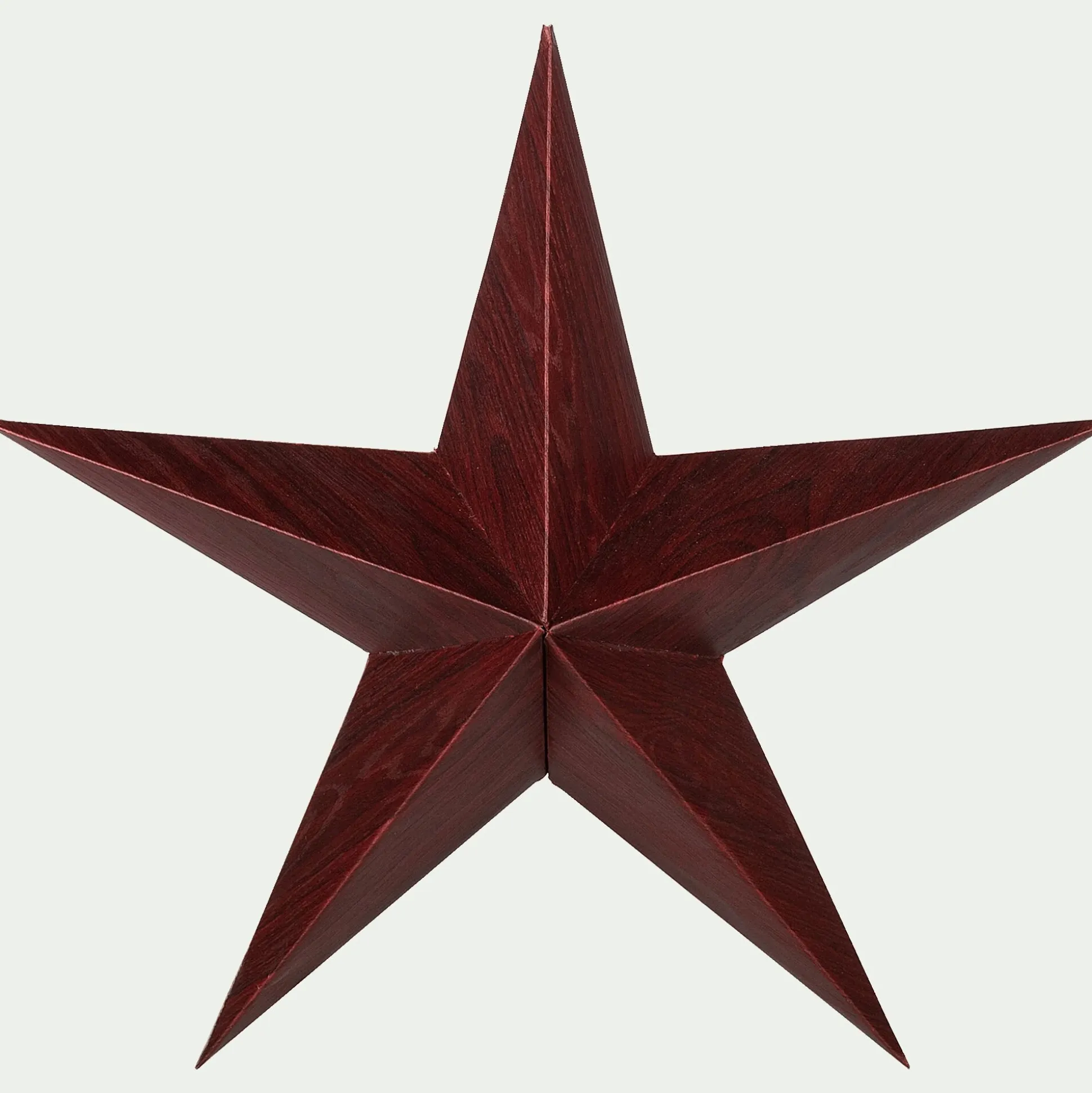 Suspension étoile en papier H30cm - rouge