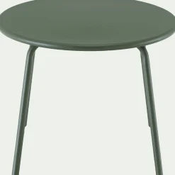 Table basse de jardin ronde en acier - vert
