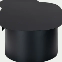 Table basse en acier L125xH37cm - noir