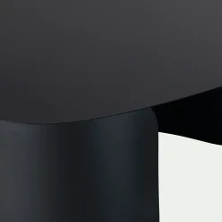 Table basse en acier L125xH37cm - noir