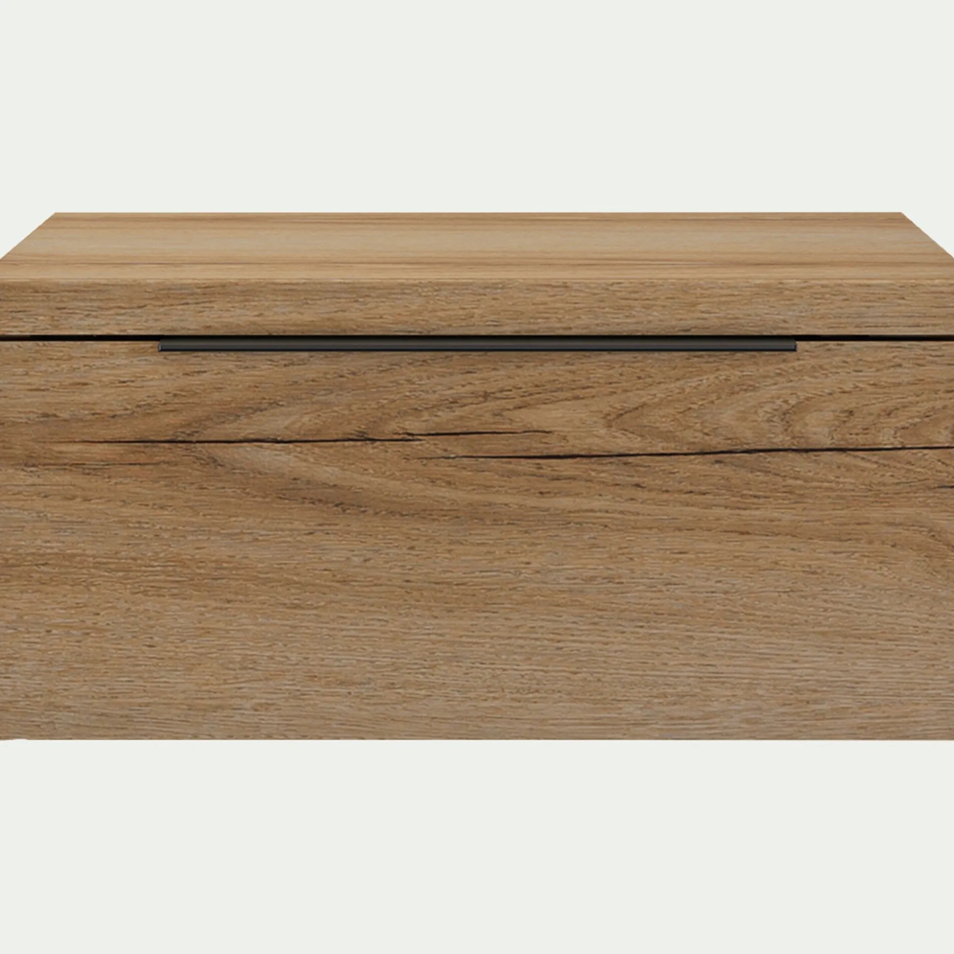 Table de chevet suspendue en bois 1 tiroir L40xl36xH19cm - bois clair