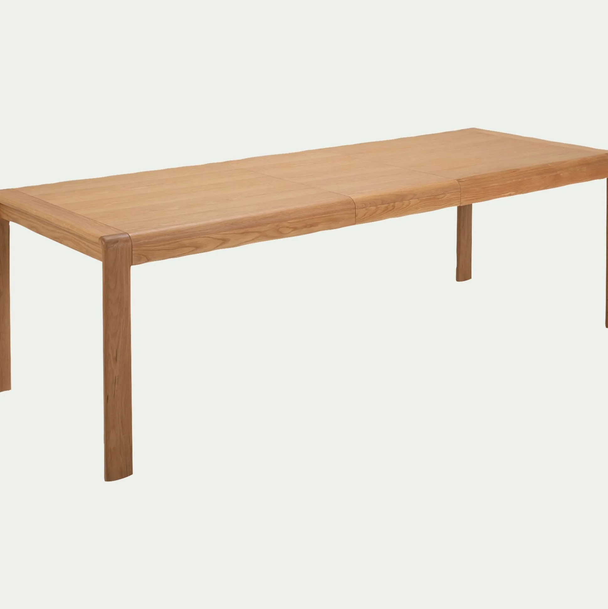Table de repas extensible en chêne - bois clair (10 à 12 places)