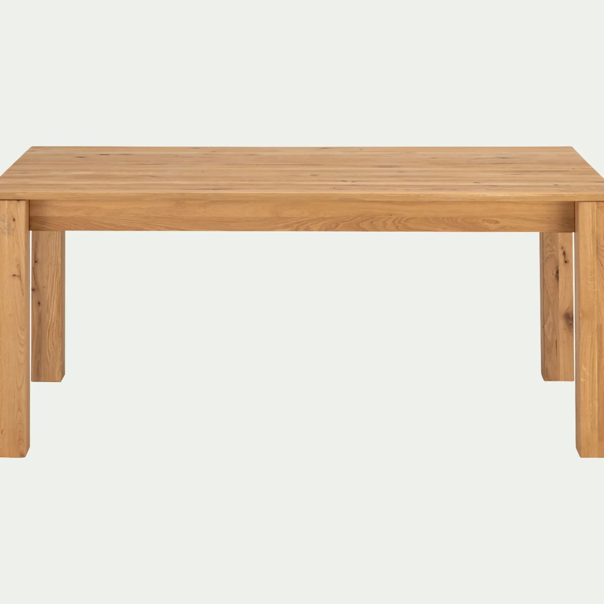 Table de repas extensible en chêne - bois clair (8 à 12 places)