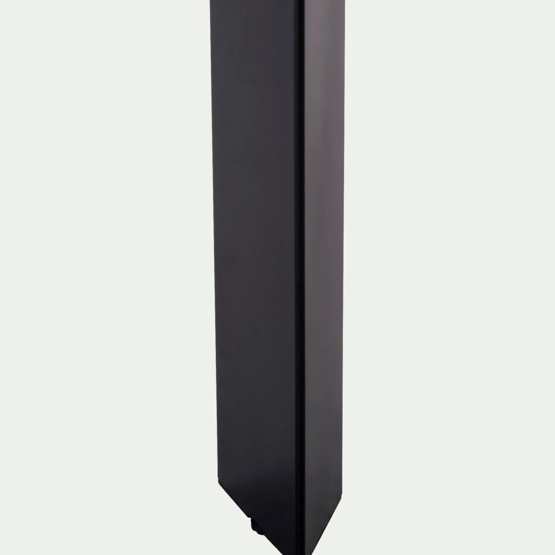 Table de repas jardin en teck recyclé et aluminium - noir (8 places)