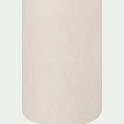 Table de repas organique en bois - blanc écru (8 à 10 places)