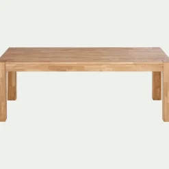 Table de repas rectangulaire en chêne huilé - bois clair (8 places)