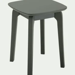 Tabouret bas en bois d'hévéa H45cm - vert cèdre