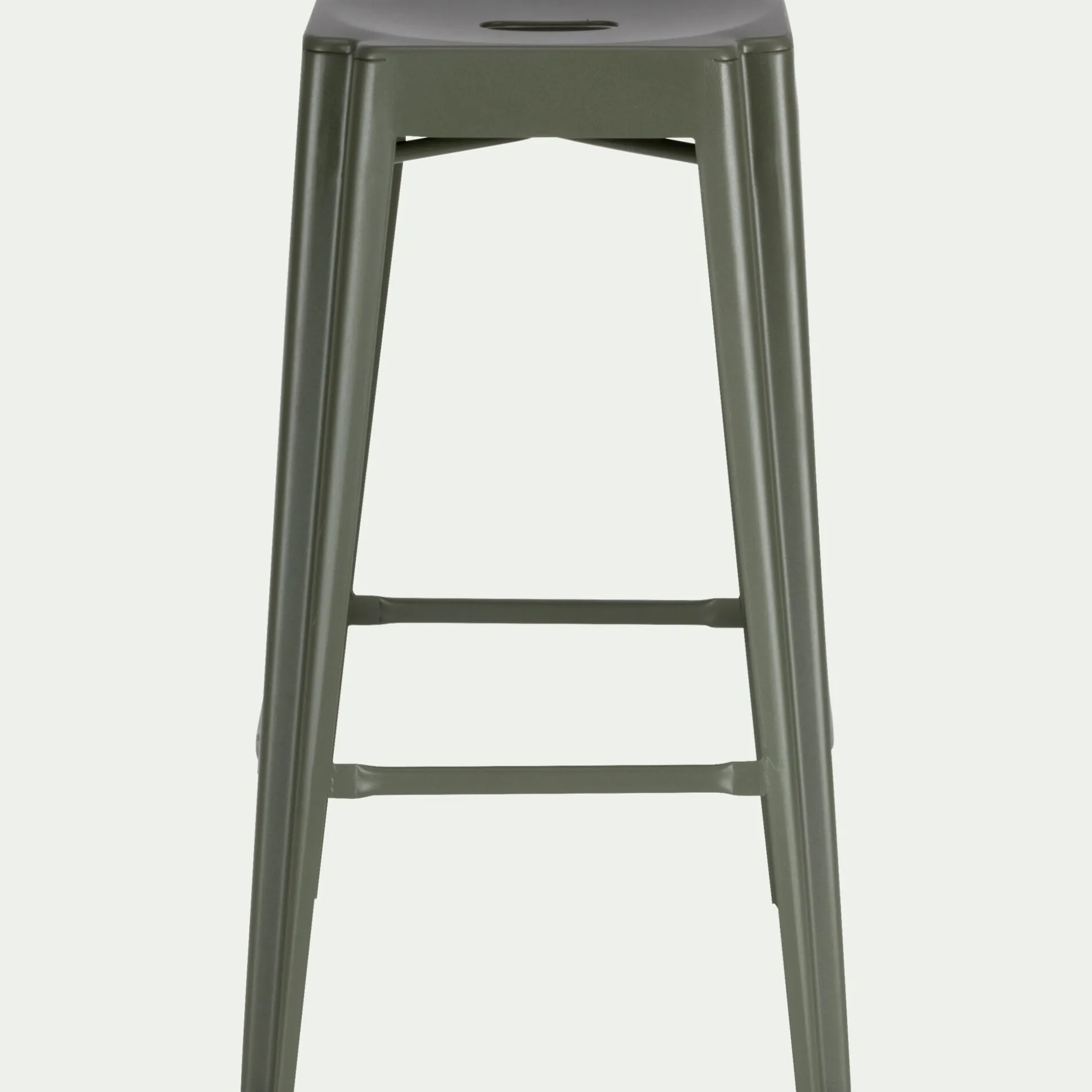 Tabouret de bar en métal H69cm - vert cèdre
