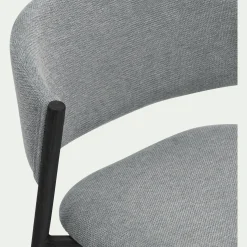 Tabouret haut de repas en tissu H66cm - gris