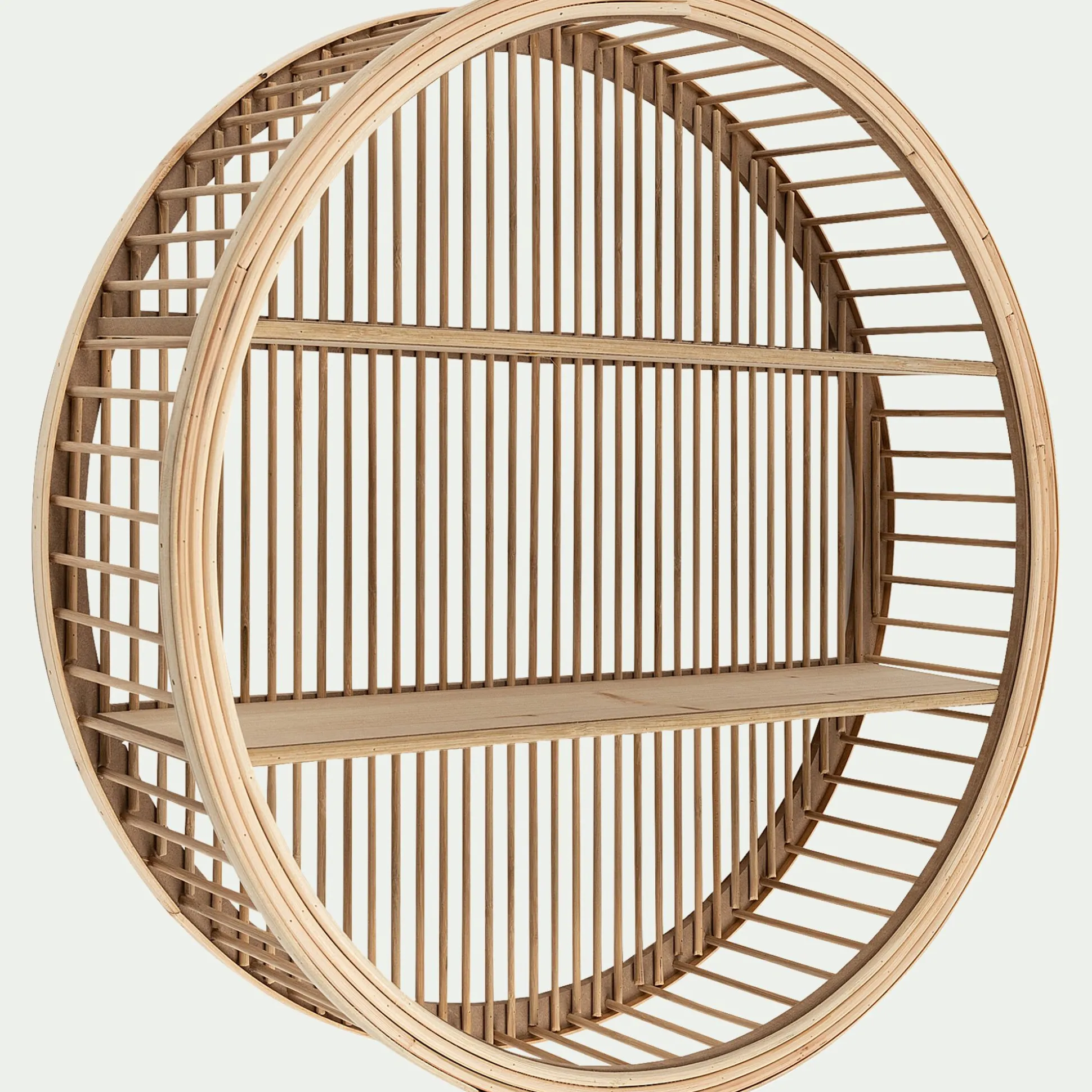 Étagère déco en bambou D60cm - naturel