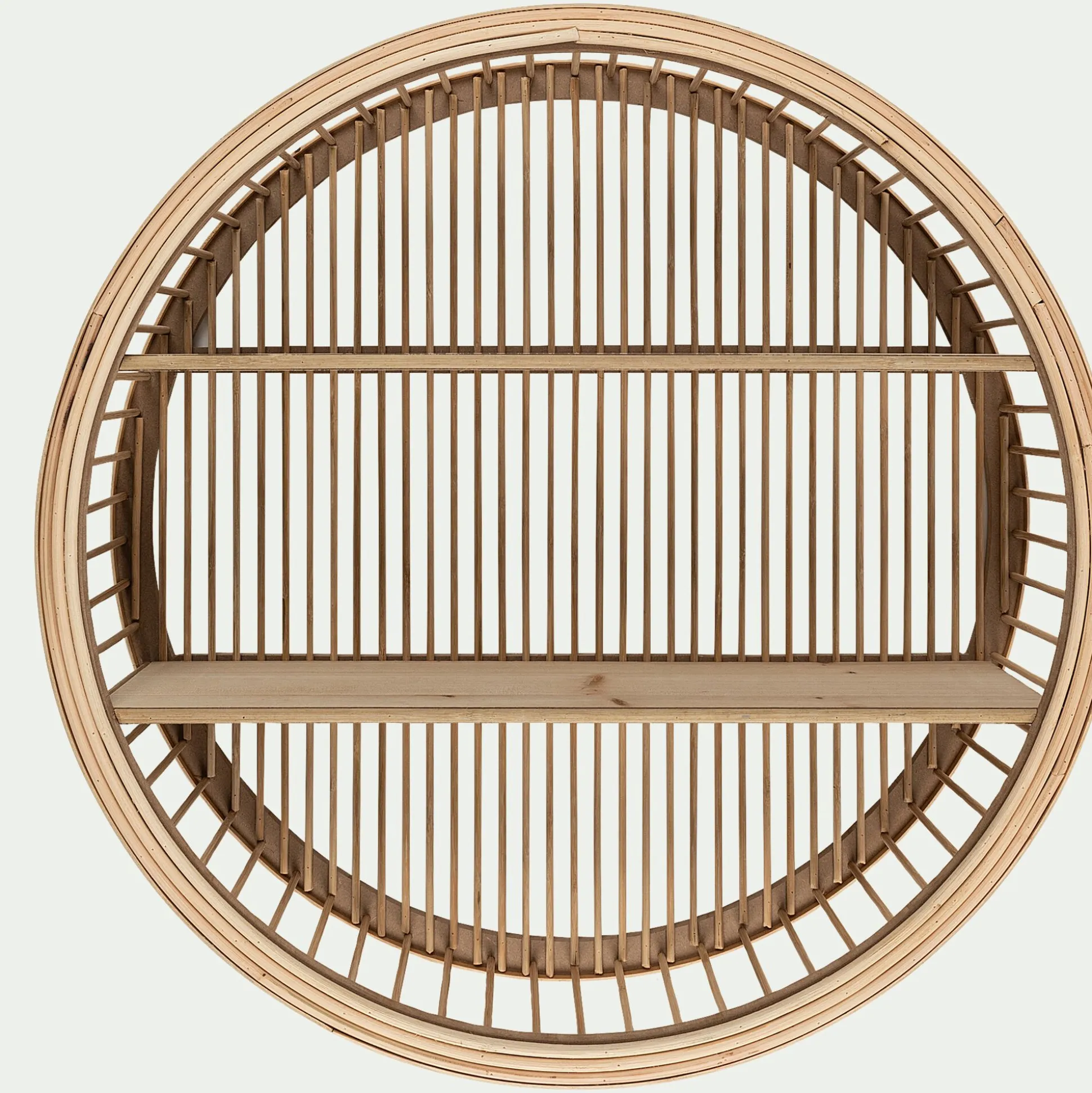 Étagère déco en bambou D60cm - naturel