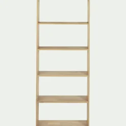 Étagère 5 tablettes en chêne - bois clair