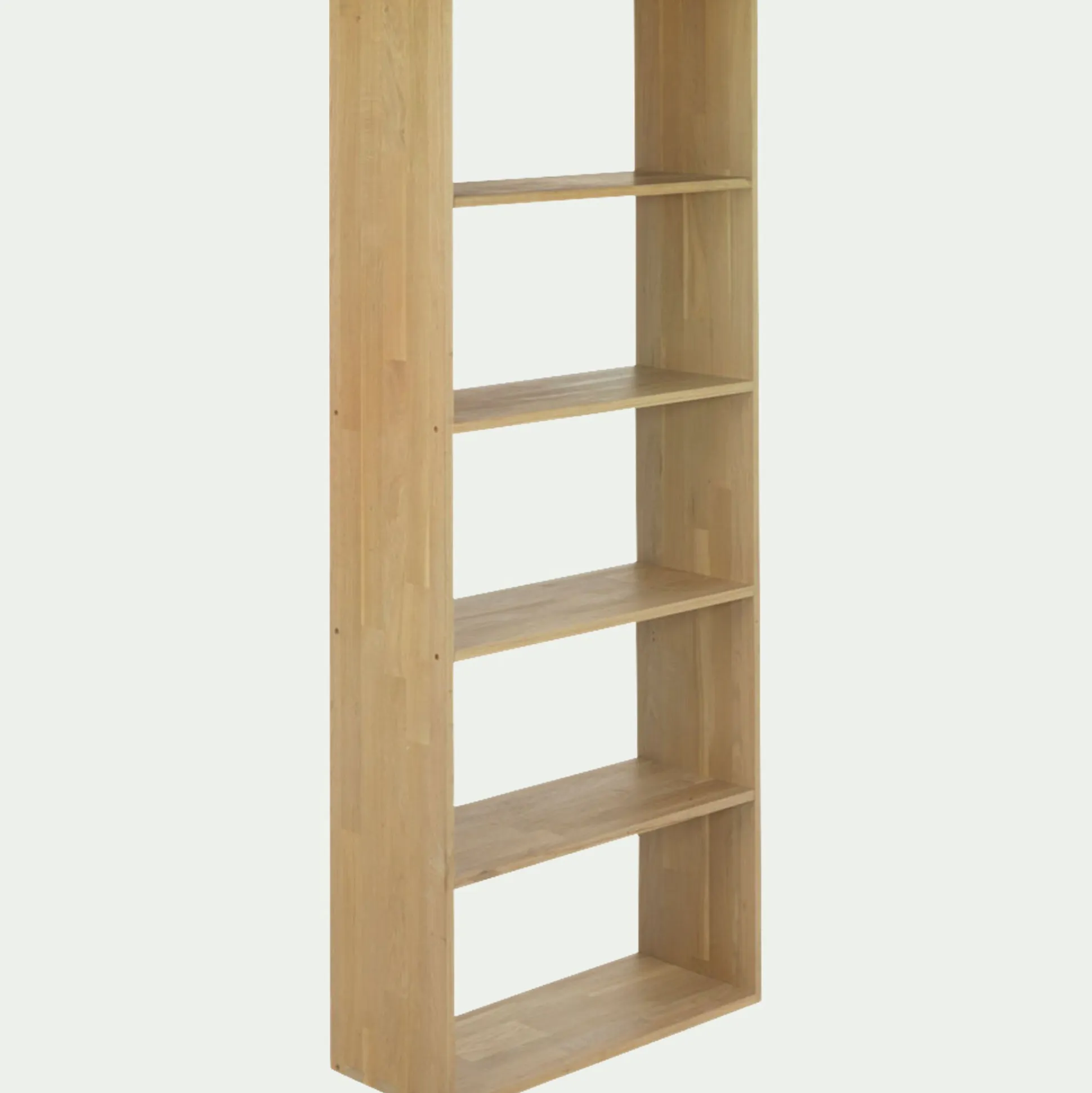 Étagère 5 tablettes en chêne - bois clair