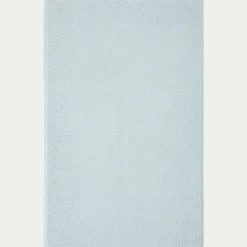 Tapis de bain en coton bio - bleu 50x80cm