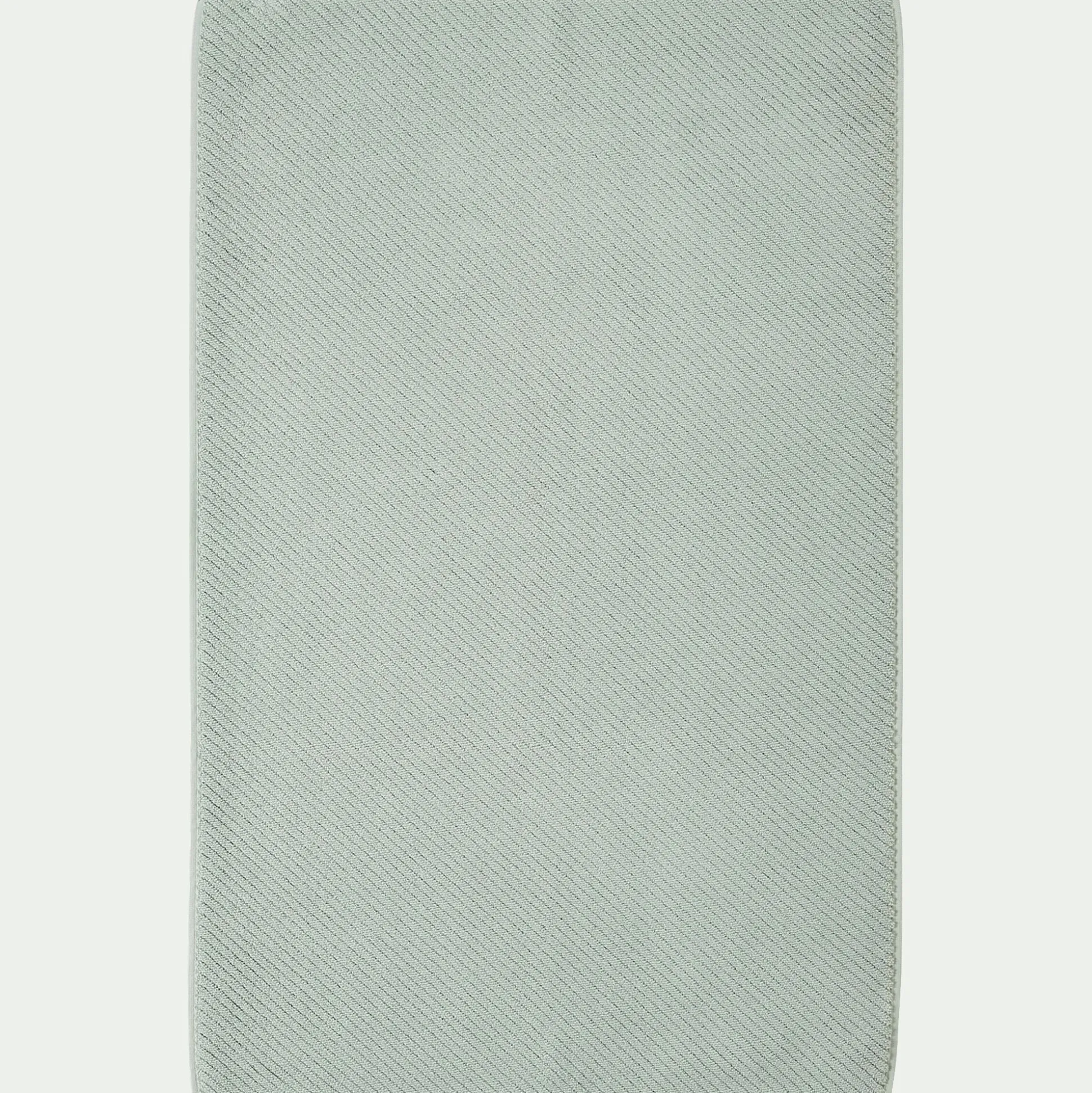 Tapis de bain en coton bio 50x80cm - vert olivier