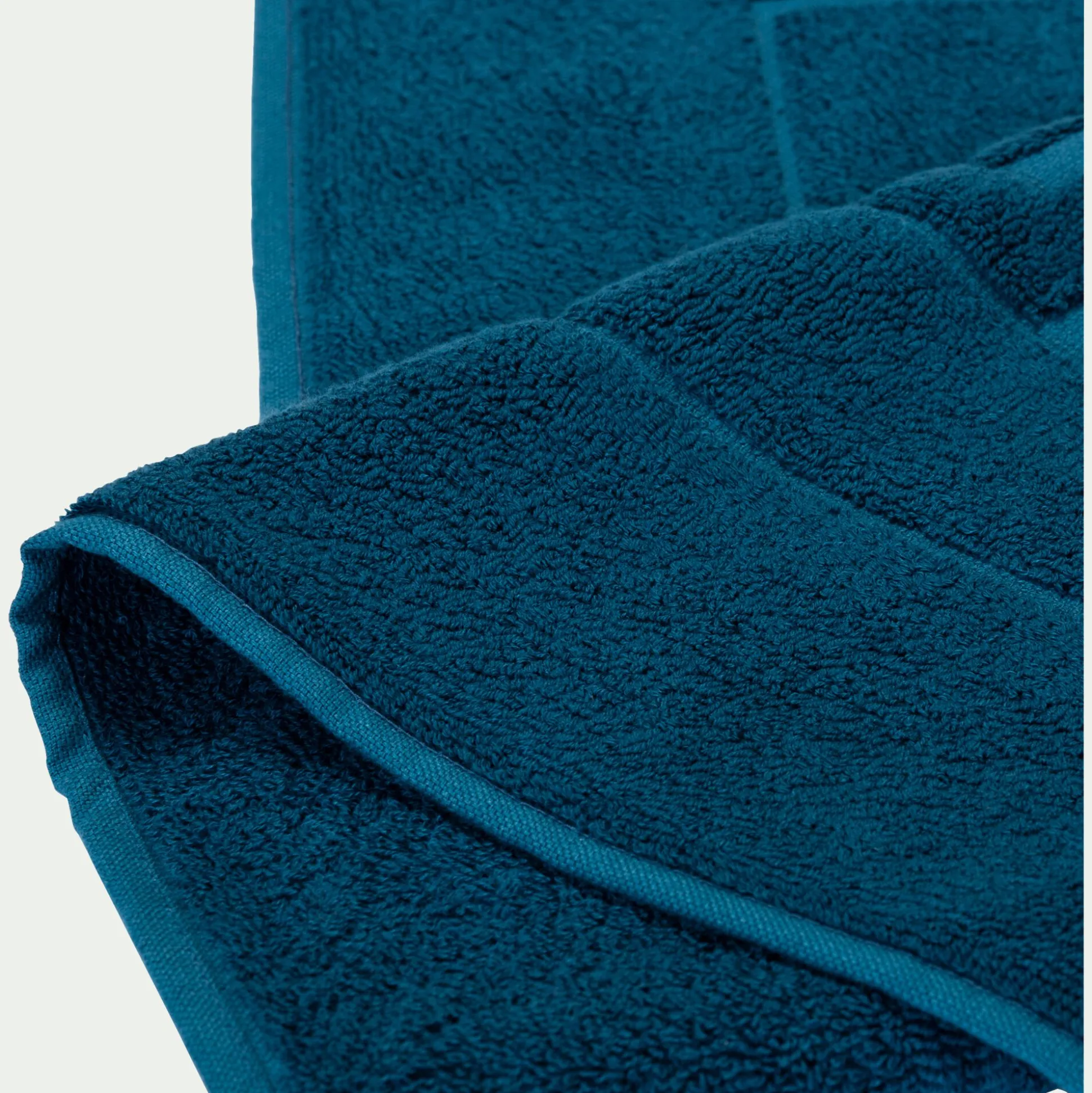 Tapis de bain en coton - bleu figuerolles 50x80cm