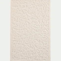 Tapis de bain en coton jacquard 50x80cm - blanc ventoux
